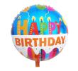 Okładka książki Balon foliowy ' HAPPY BIRTHDAY (świeczki)'  (34cm)