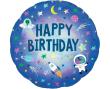 Opakowanie Balon foliowy holo Happy Birthday Kosmos 46cm