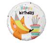 Opakowanie Balon foliowy Lisek z tortem Happy Birthday 45cm