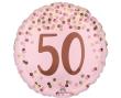 Opakowanie Balon foliowy Pretty pink 50th Birthday 46cm