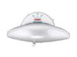 Opakowanie Balon foliowy UFO srebrny 79x55cm