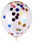Opakowanie Balon z konfetti 25cm 6 szt mix kolorów PARTY GO