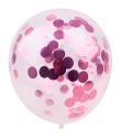 Opakowanie Balon z konfetti różowy 6 szt PARTY GO