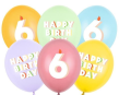 Opakowanie Balony 6 mix 30cm 6szt