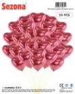 Opakowanie Balony chromowane Serca 25cm 50szt