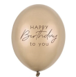 Opakowanie Balony Happy Birthday Metallic Gold 30cm 50szt