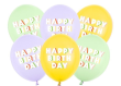 Opakowanie Balony Happy Birthday mix 30cm 6szt