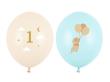 Opakowanie Balony Myszki z cyferką 1 Light Blue 30cm 50szt