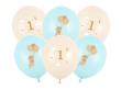 Opakowanie Balony Myszki z cyferką 1 Light Blue 30cm 6szt