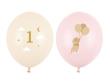 Opakowanie Balony Myszki z cyferką 1 Pale Pink 30cm 50szt