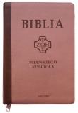 Okładka książki Biblia pierwszego Kościoła z paginat. róż wenecki