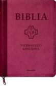 Biblia pierwszego Kościoła z paginat. suwak róż. Autor:   Praca zbiorowa. Dadada.pl Okładka książki Biblia pierwszego Kościoła z paginat. suwak róż
