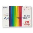 Opakowanie Blok techniczny A4 kolorowy 185g 20 arkuszy