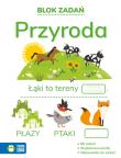 Blok zadań. Przyroda. Autor: Elżbieta Gierek, Dobkowska Agata, Natalia Berlik. Dadada.pl Okładka książki Blok zadań. Przyroda
