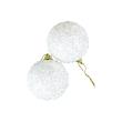 Opakowanie Bombki błyszczące białe 2szt