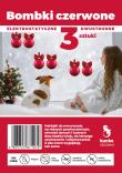 Opakowanie Bombki dwustronne elektrostatyczne czerwone 3szt