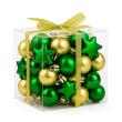 Opakowanie Bombki na choinkę nietłukące 50szt złote, zielone