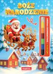 Boże Narodzenie. Kolorowanka z naklejkami (modułowa kredka). Autor: Wiktoria Kohnke. Dadada.pl Okładka książki Boże Narodzenie. Kolorowanka z naklejkami (modułowa kredka)