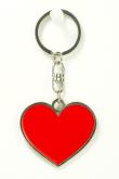 Opakowanie Brelok metalowy serce czerwone 5cm