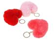 Opakowanie Brelok pluszowy Serce 8x8cm MIX