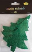 Opakowanie Choinki z pianki brokatowej 13,5x10,5cm 8szt