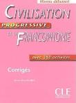 Okładka książki Civilisation progressive de la Fancophonie A1