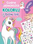 Cudne jednorożce. Koloruj i baw się. 50 tatuaży. Autor: Basia Szymanek. Dadada.pl Okładka książki Cudne jednorożce. Koloruj i baw się. 50 tatuaży