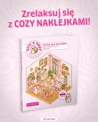 Okładka książki CUTE'N'COZY. Terapia COZY naklejkami