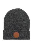 Opakowanie Czapka Beanie z bawełny org. melanż czarno-biały