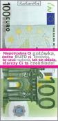 Opakowanie Czekolada CZK-122 100 euro banknot