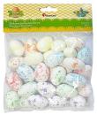 Opakowanie Dekoracje styropianowe jajka 20x30mm mix 6 kolorów