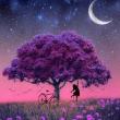 Opakowanie Diamentowa Mozaika Drzewo fioletowe- rowerem w świat magii NO-1005273