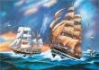 Opakowanie Diamentowa Mozaika Żaglowce na morzu w sztormie NO-1007126