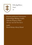 Diariusze profesorów Uniwersytetu Krakowskiego Mikołaja z Szadka i Marcina Glicjusza z Pilzna z lat. Autor:   Praca zbiorowa. Dadada.pl Okładka książki Diariusze profesorów Uniwersytetu Krakowskiego Mikołaja z Szadka i Marcina Glicjusza z Pilzna z lat