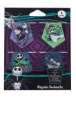 Opakowanie DISNEY BURTON'S - ZAKŁADKI MAGNETYCZNE 4 szt MIX - WZÓR 2 - NIGHTMARE