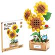 Opakowanie DIY drewniane kwiatki 3D słoneczniki
