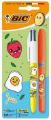 Opakowanie Długopis 4 Colors Kawaii mix+zakreślacz orange BIC