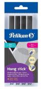 Opakowanie Długopis Hang Stick 0,7mm czarny 4szt PELIKAN