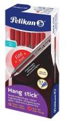 Opakowanie Długopis Hang Stick 0,7mm czerwony (12szt) PELIKAN