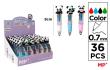Opakowanie Długopis mini 4-kolorowy 0.7mm panda (36szt)
