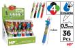 Opakowanie Długopis ścieralny 4-kolorowy Dinozaury (36szt)