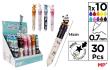 Opakowanie Długopis wielokolorowy 10w1 0.7mm zwierz. (30szt)