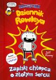 Dziennik Rowleya. Zapiski chłopca o złotym sercu. Autor: Jeff Kinney. Dadada.pl Okładka książki Dziennik Rowleya. Zapiski chłopca o złotym sercu