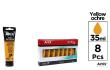 Opakowanie Farba akrylowa ochra żółta 35ml (8szt)