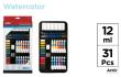 Opakowanie Farba akwarelowa z przyborami 31 elementów