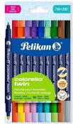 Opakowanie Flamastry Colorella Twin dwustronne 10kol. PELIKAN