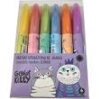 Opakowanie Flamastry Jumbo wymazywalne Genius Kitty 6kol