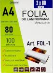 Opakowanie Folia do laminowania A4 100szt