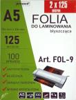 Opakowanie Folia do laminowania A5 100szt