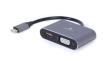 GEMBIRD ADAPTER USB TYPU C NA HDMI + VGA NA KABLU SZARY. Autor: Irena Brignull. Dadada.pl Okładka książki GEMBIRD ADAPTER USB TYPU C NA HDMI + VGA NA KABLU SZARY